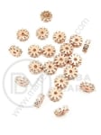 Margele 6x2mm alamă cu zirconii forjate gaură 1mm 1 bucată 305388