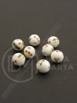 Bilă de porțelan 8mm vopsită gaură 2mm 1 buc 335207