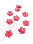 Floare rosu 14.5x3.5mm pictata 1 pachet 40g ~84buc 312177