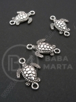 Broască țestosăa cu element metalic 21x15mm color argintie 1 pachet 10 buc 306252