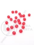 Mărgele în relief 6mm perla roșie 1 pachet 40g ~380 buc 312095
