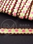 Panglică cu flori 13mm 1 pachet ~20 metri 411208