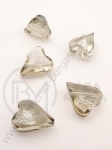 Miez de sticlă 17x14x8mm arc galvanizat fațetat 1 buc 335257