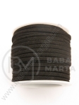 Panglică din piele întoarsă naturală 3x1.5mm neagra 5 meters 421057