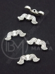Mărgele metallice aripioare 19x7.5x3.5mm 1 pachet 10 buc 306845