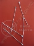 Element de conectare 30x0.5mm cu bila 1.5mm color alb 1 pachet 50 buc 301180