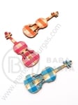Chitară din lemn colorată 59x21mm mix 1 pack 10 pcs 181125