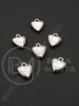 Pandantiv SSV inimă 16x14mm culoare argintie 1 pachet 40 buc 318442