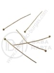 Element de conectare 30x0.5mm cu bilă 1.5mm culoare bronz antic 1 pachet 50 buc 302047