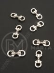 Element de conectare metalic 16x6x3.5mm color argintie 20 buc 308752