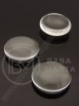 Caboșon rotund din sticlă 35x7.5mm transparent 1 pachet 2 buc 191090