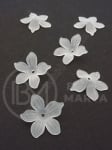Floare 20x21x4.5mm alb mat 1 pachet 40g ~132 buc 312754