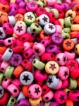 Mărgele 7x4mm stea culori MIX gaură 1.5mm 1 pachet 40g ~300 buc 312789