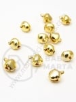 Clopoței metallici 8x6mm aurii, gaură 1mm, 1 pachet, 50 buc. 302190