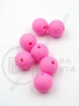 Bilă de mărgele din silicon 12mm gaură 1.5mm 1 paquet 5 buc 317038