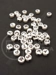 Mărgele 7x3.5mm litere gaură 1mm 1 pachet 40g ~280 buc 312437