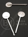 Agrafă de păr 62x2mm bază argintie 18mm 1 pachet 10 buc 301845
