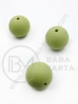 Bilă de mărgele din silicon cu gaură de 20 mm, 2 mm, 1 paquet, 2 pc. 317121