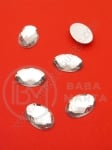 Pietricele acrilice 14x10x5mm transparent pentru lipit 1 pachet 30 buc 151592