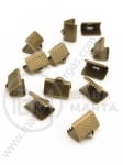 Agrafe Vârf 10mm culoare bronz antic 50 buc 301201