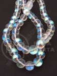 Şir de mărgele de vitola 10mm curcubeu transparent ~80cm ~82buc 1buc 343578