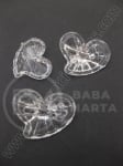 Inimă 27x21x10.5mm transparentă 40g ~21 buc 941