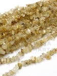 Piatră naturală cuarț rutil ~5~9mm ~85cm 1 buc 355618