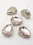 Sticlă cristal (cristal) 13x18mm roz în cutie metalică 1 pachet 2 buc 151538