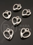 Pandantiv inimă SSV 17x14mm argint 50 buc 318272