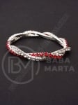 Martenitsa metalică cu cristale elastice 2 rânduri 1 pachet 12 buc 105150