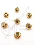 Margele din alamă de 8 mm cu zirconii forjate 305218