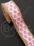 Bandă de pânză de sac cu bandă textilă width 25mm - length ~2 meters 1 rollă 462002