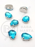 Pietriș acrilic 10x14mm blue în coș metalic 1 pachet 10 buc 151505