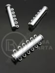 Închizator magnetică 2 buc. 33x11x7mm color argintie gaură 2mm 1 buc 302183