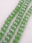 Cristal 8x6mm placat cu argint verde ~70 buc 42.5cm 1 buc 342110