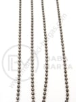 Bilă metalică cu lanț 1.5mm color graphite 1 meter 302109