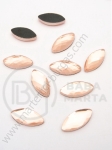 Piatră de sticlă 7x15mm color pearsici pentru lipici hot 1 pachet 20 buc 151431