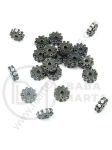 Margele 6x2mm alamă cu zirconii forjate gaură 1mm 1 bucată 305389