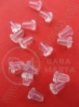 Dop de cercei din silicon 4x4mm 1 pack 100 pcs 301736