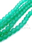 Mărgele de sticlă 8mm verde mat 80cm ~105 buc 1 buc 343834