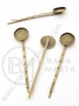 Agrafă metalică 60x14mm culoare bronz antic 1 pachet 5 buc 301846