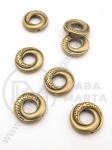 Mărgele metallice 15x3.5mm culoare bronz închis gaură 1mm 5 buc 308770