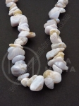 Colier din piatră naturală Calcedonie 8-12mm 85cm 1 buc 355475
