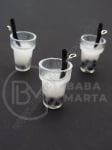 Pandantiv borcan plastic 20x13mm cu cocktail de fructe 1 paquet 2 pieces 335550