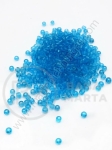 Sticla margele transparente albastre 2mm 50g 332150