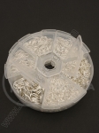 Inele 4,5,6,7,8,10x0.8mm culoare alb ~1750 buc 1 buc 301493
