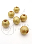 Bilă de lemn aurie 14mm gaură 4.5mm 1 paquet 40g ~49buc 321298