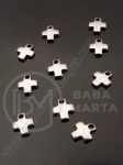 Pandantiv cruce oțel 6x5mm 5 buc 309613