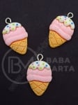 Pandantiv gheață, rășină, 27x16x6mm, gaură 2mm, 1 pachet, 2 buc 335857