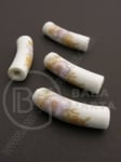 Mărgele de porțelan ~32~34x9mm gaură pictătă 4mm 1 buc 335066